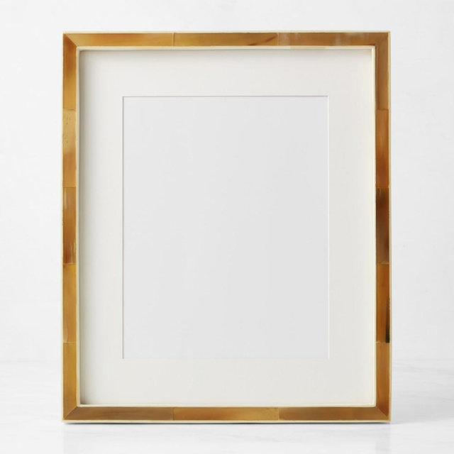 Horn and Bone Picture Frame, Light, 11" X 14"