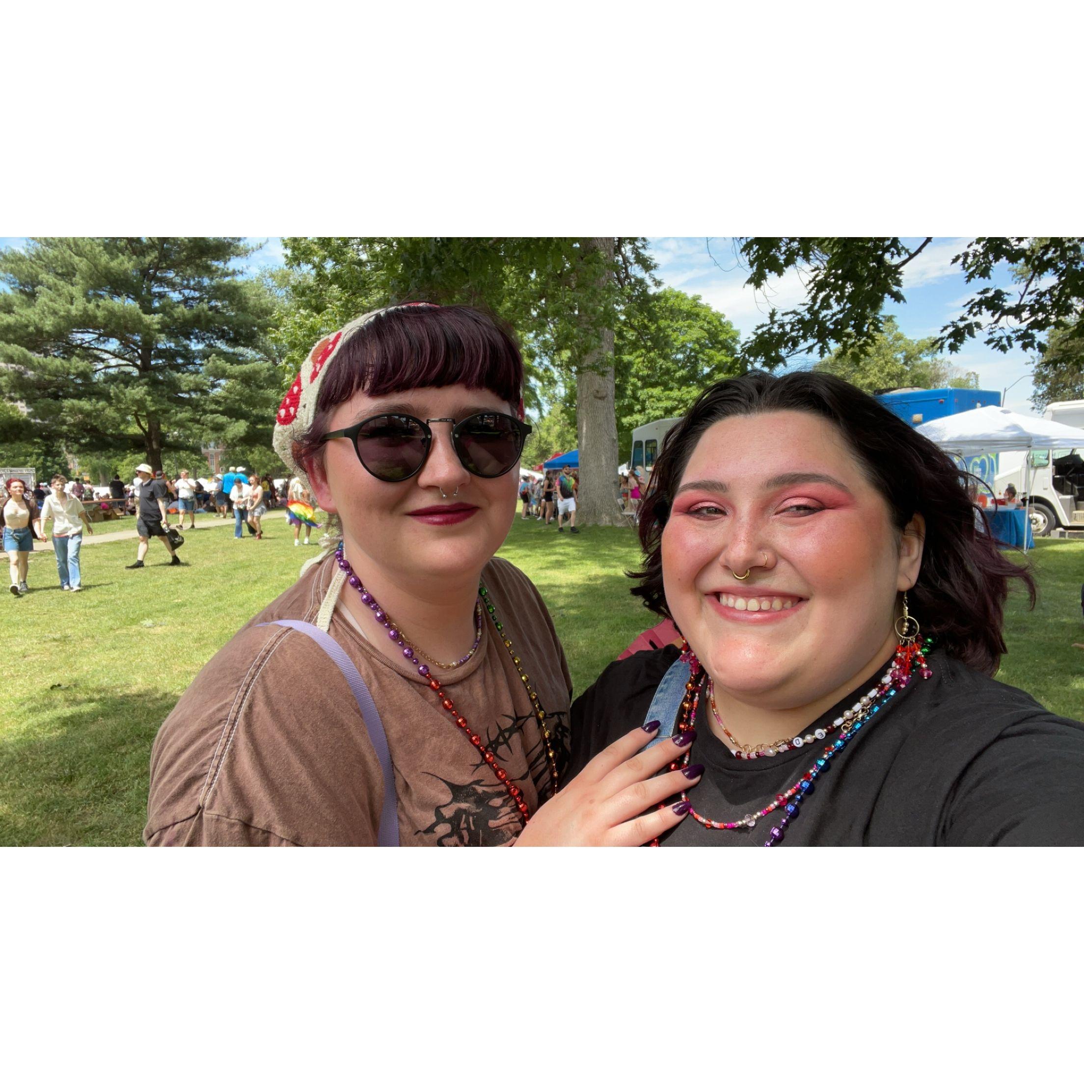 Pride with Mom and Aunt Tina- before