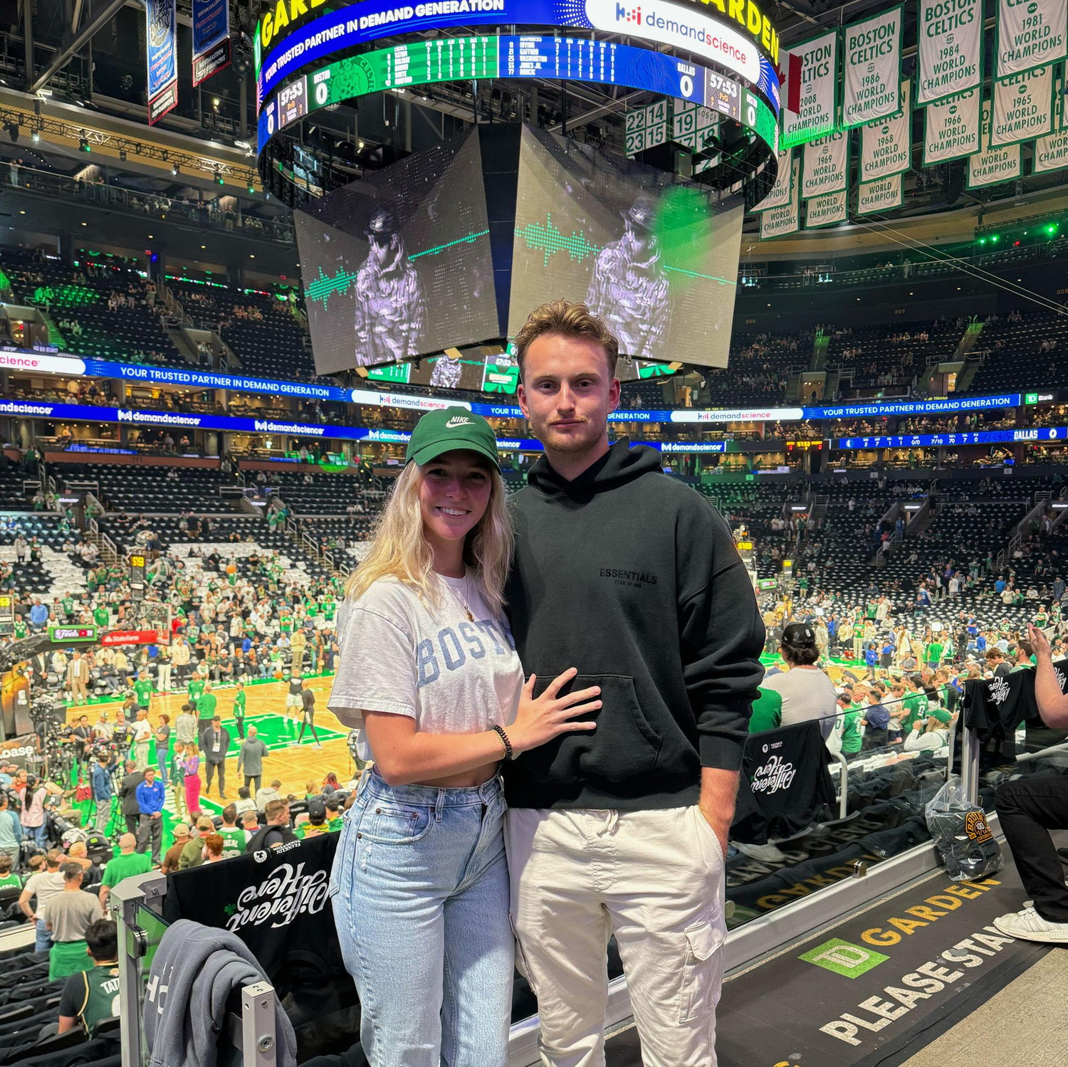 NBA Finals game in his home state, Go Celtics!
