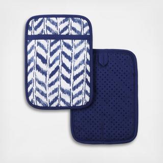 Maui Herringbone Oven Pot Holder, Set of 2