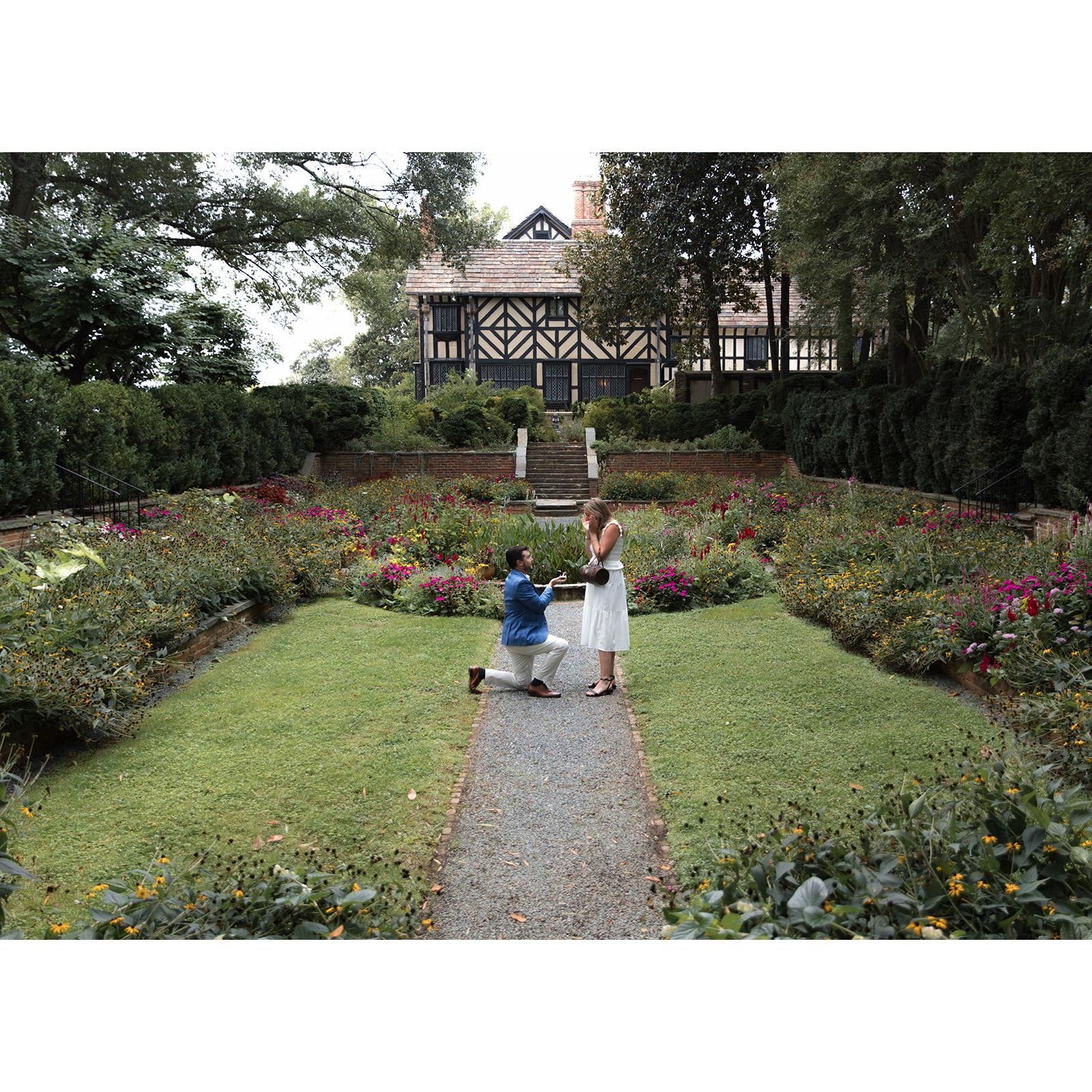 Jackson Proposed September 7th, 2024 at Agecroft Hall and Gardens