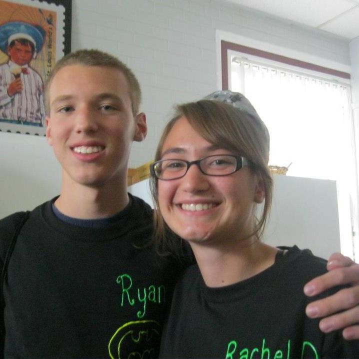 Working at the NYS Fair 2012, right before we started dating.