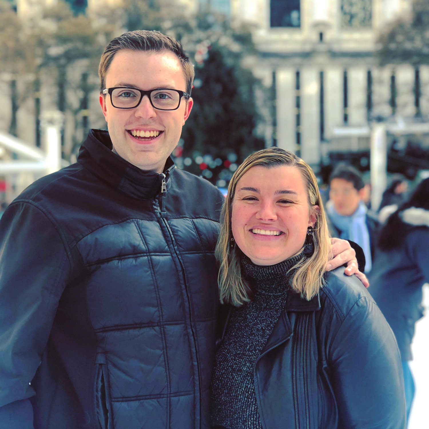 Moments before we got yelled at by the Bryant Park authorities
