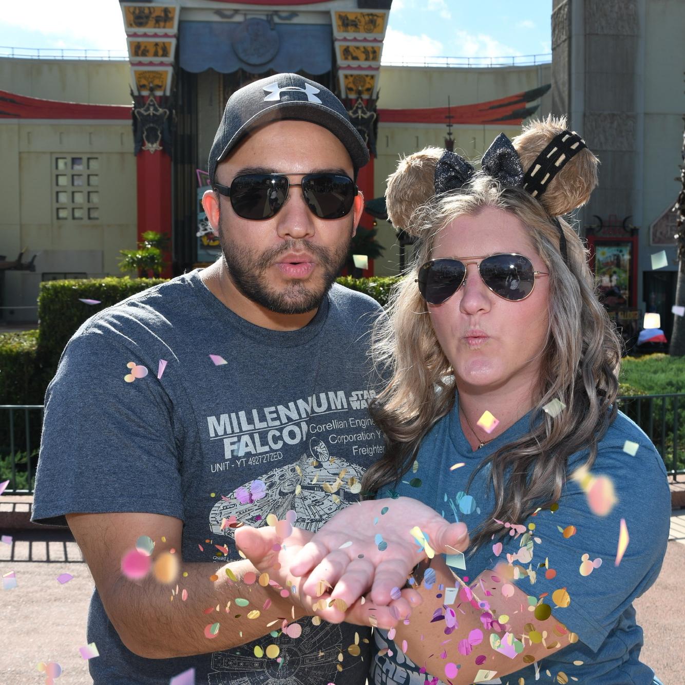 Our first trip together. We went to Disney World.