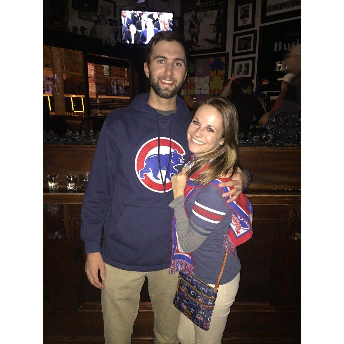 Right before the Cubs won the World Series - 2016