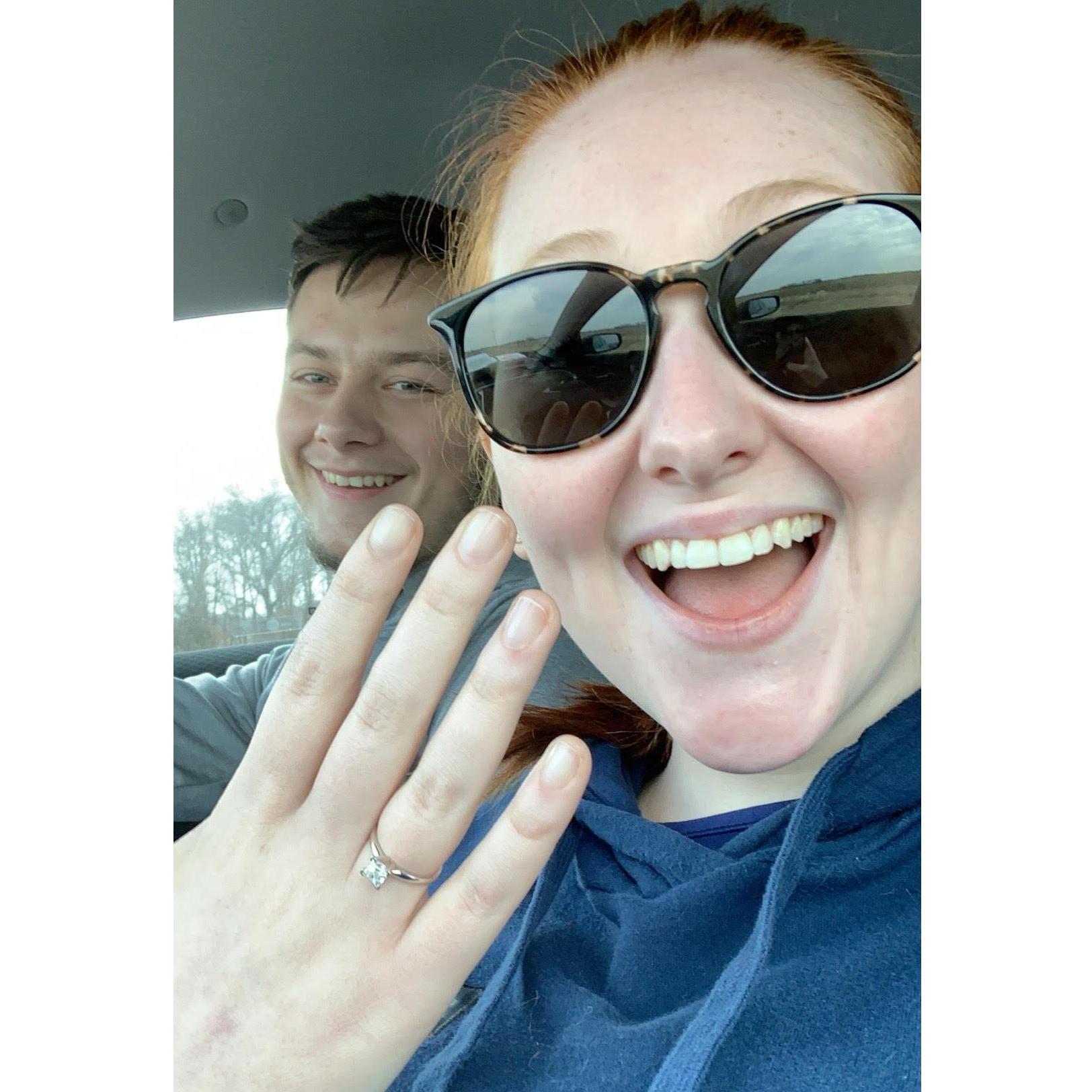 The day she said YES!