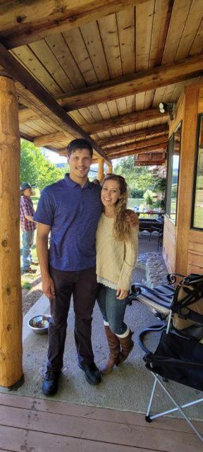 Brandon and Tanna at his Aunt T’s Sunny Valley property.