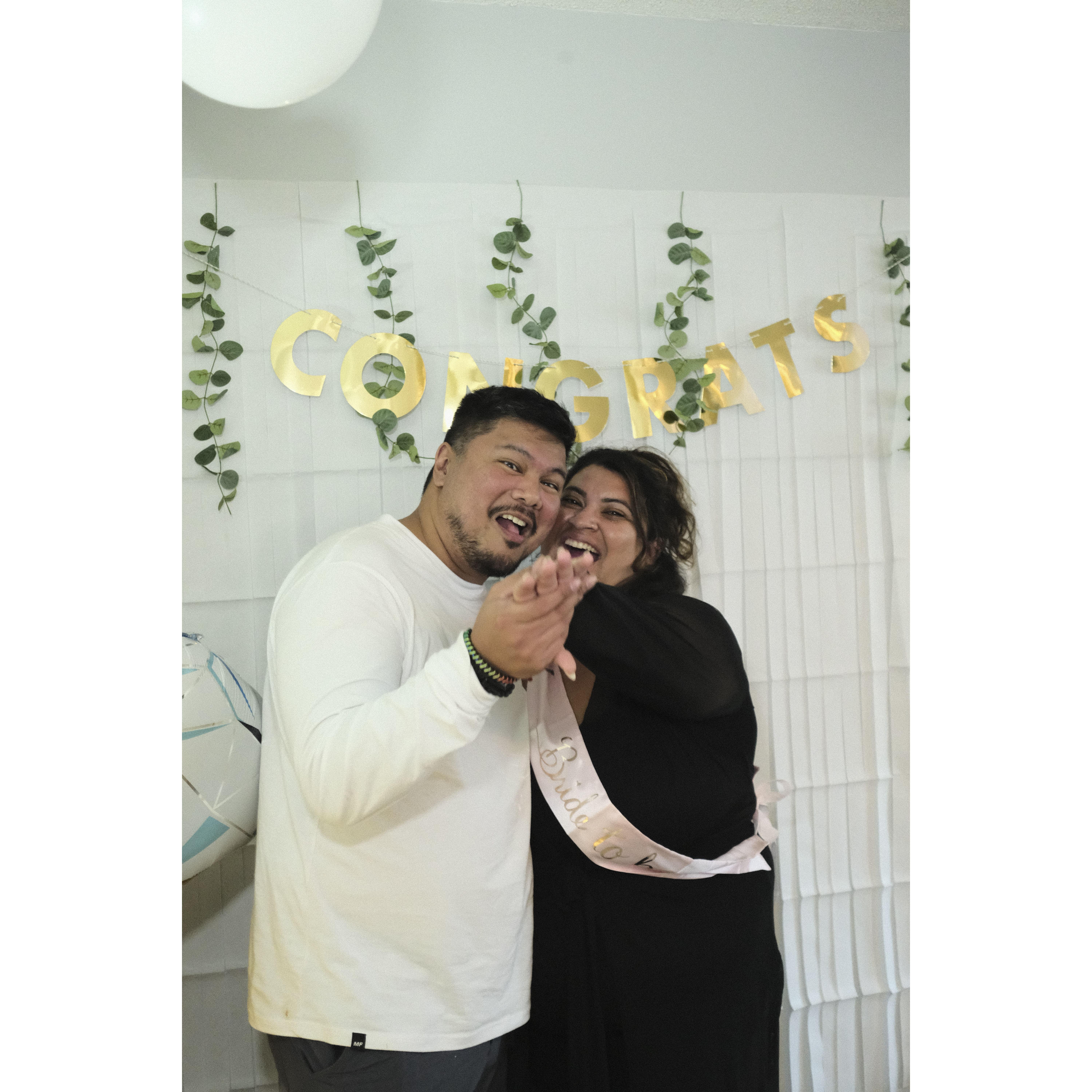 When we got back from our Guatemala trip our family had a surprise engagement party for us!