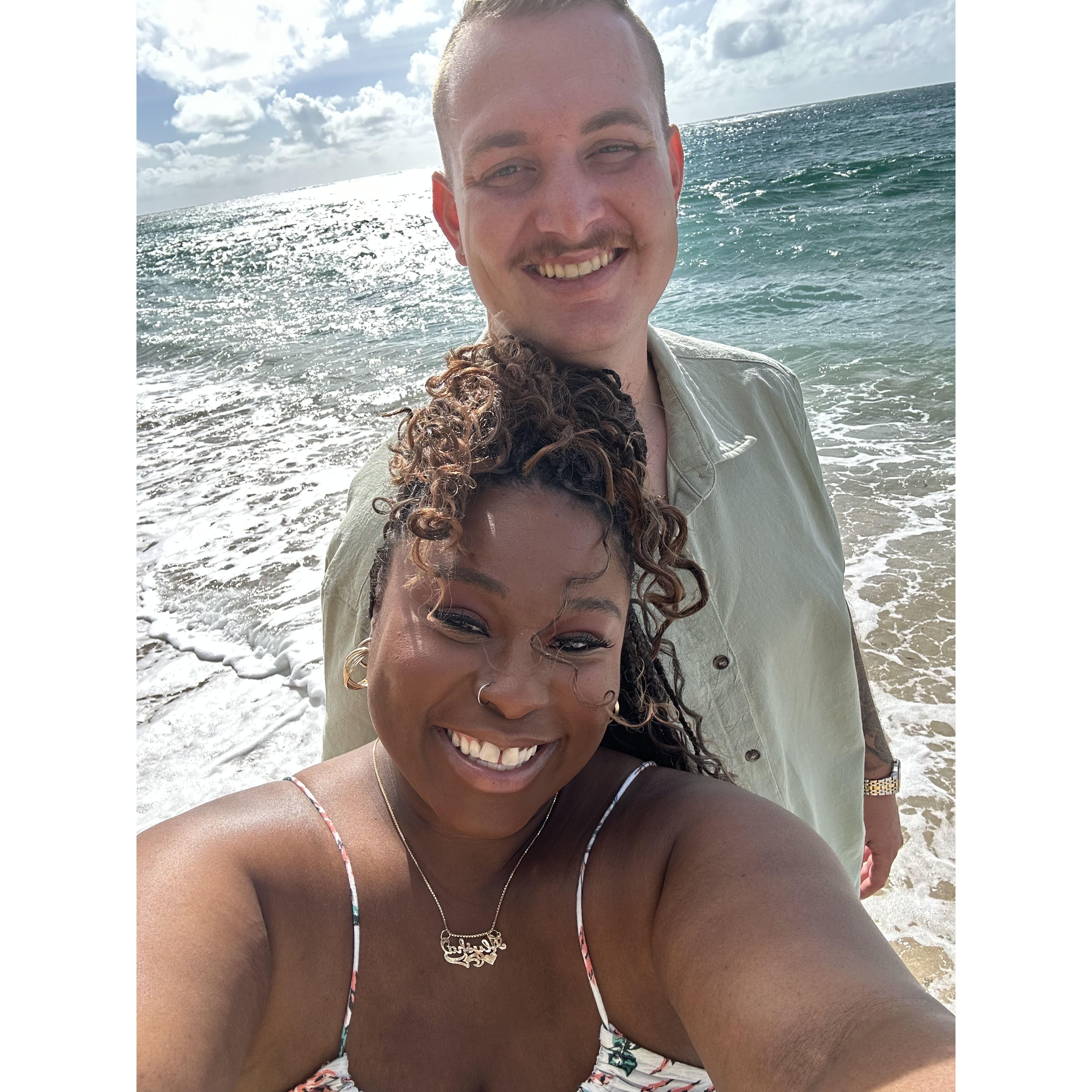 All smiles during our engagement shoot (: