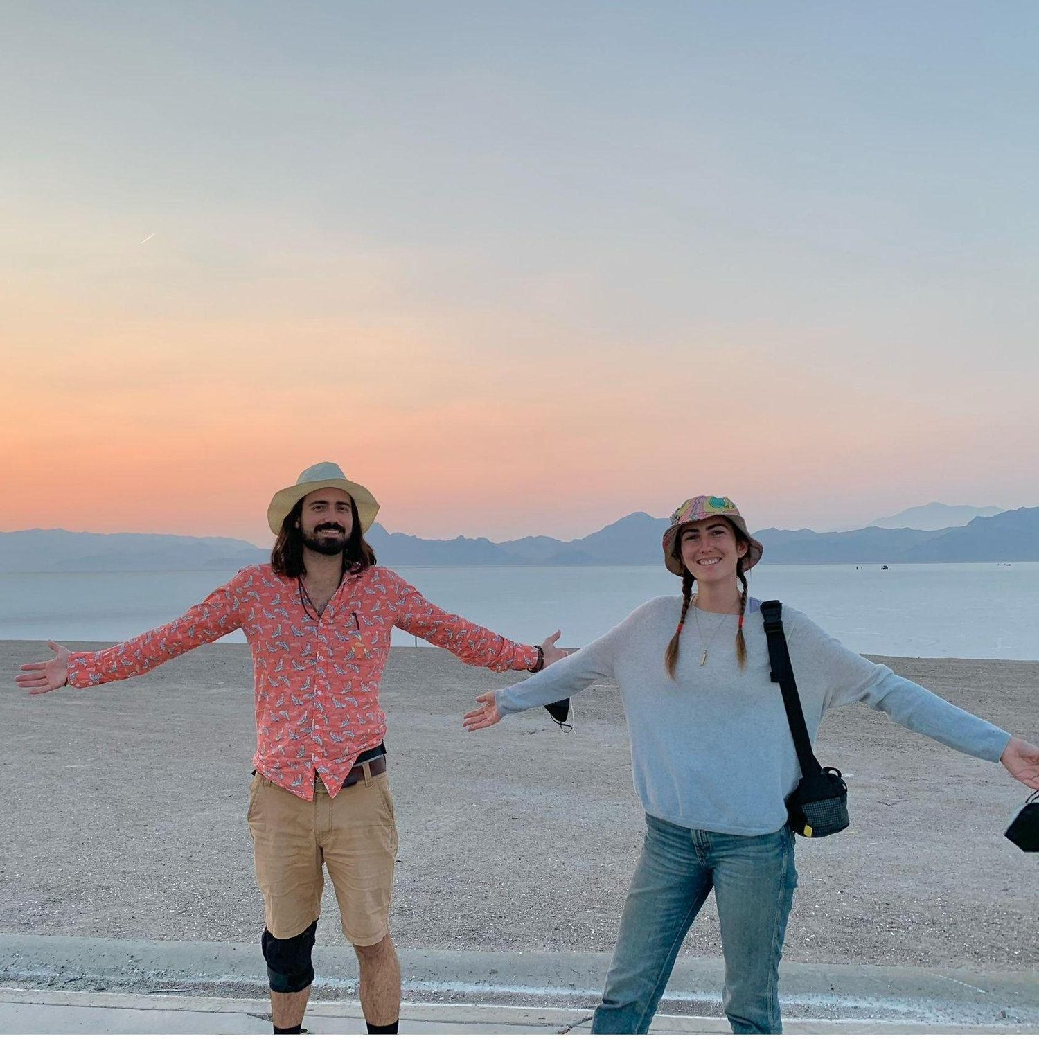 A travel shoot at the Salt Flats in Utah. Jordan & Bronwyn love getting to opportunity to work on a shoot together, especially when they get to travel.