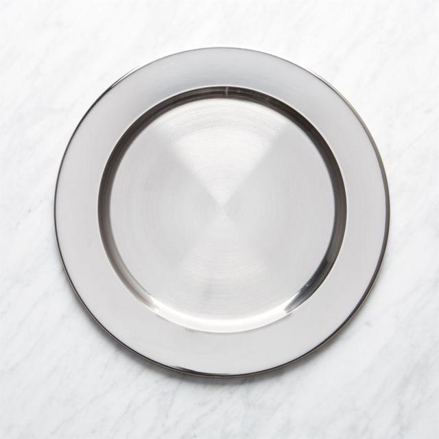 Crate&Barrel - Stainless Steel Charger Plate