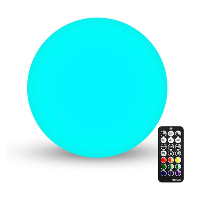 LOFTEK LED Light Ball: 6-inch Nursery Night Light with Remote and Press Control, 16 RGB Color Changing & Dimming Rechargeable, Cordless Portable Floating Pool Lights, Ideal for Kids or Decor-1 Pack