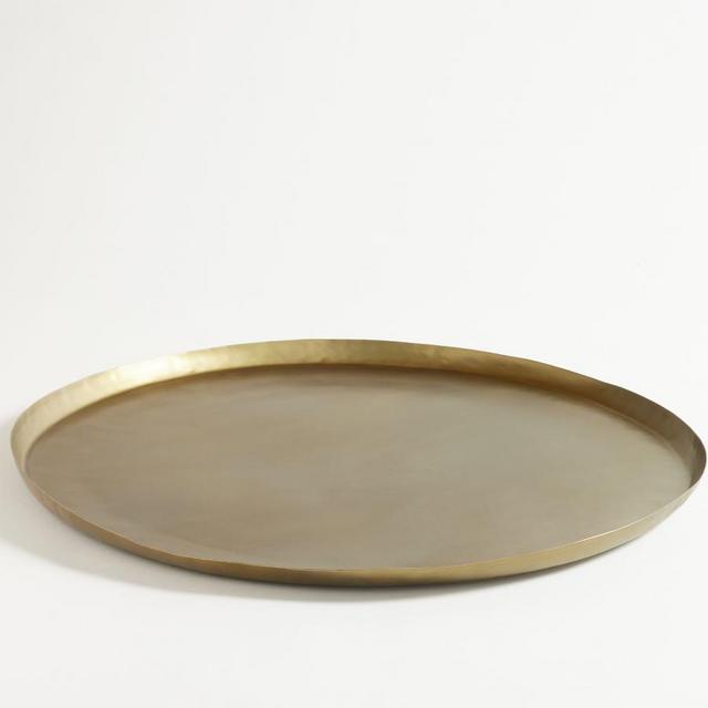 Brass Handcrafted Metal Nesting Trays, 26"