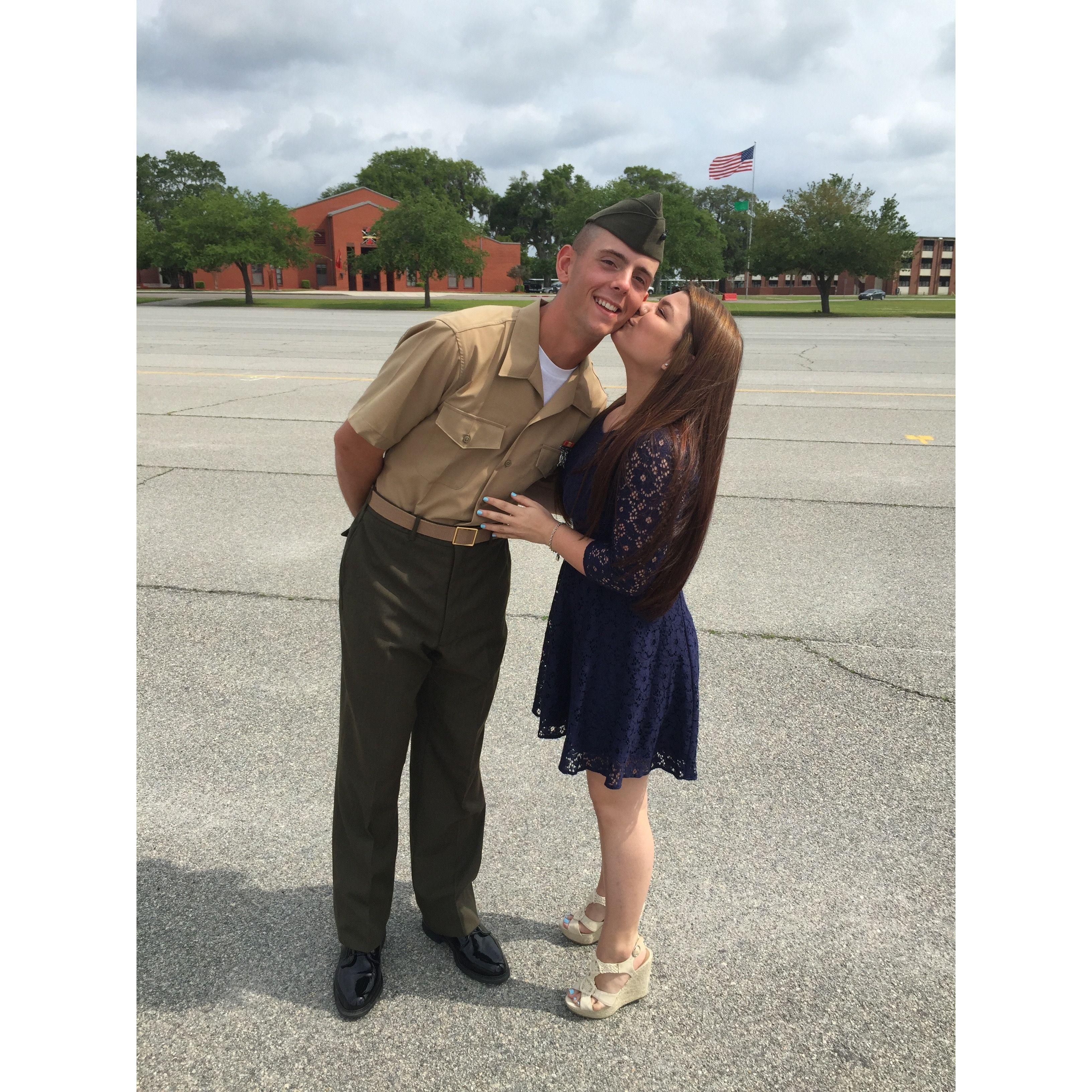 May 2015 - Boot Camp Graduation in Parris Island, SC