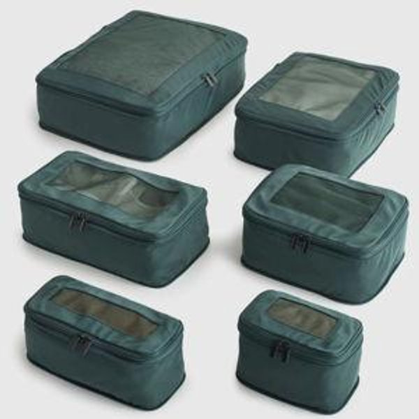 Eco Compression Packing Cubes (6-pack)
