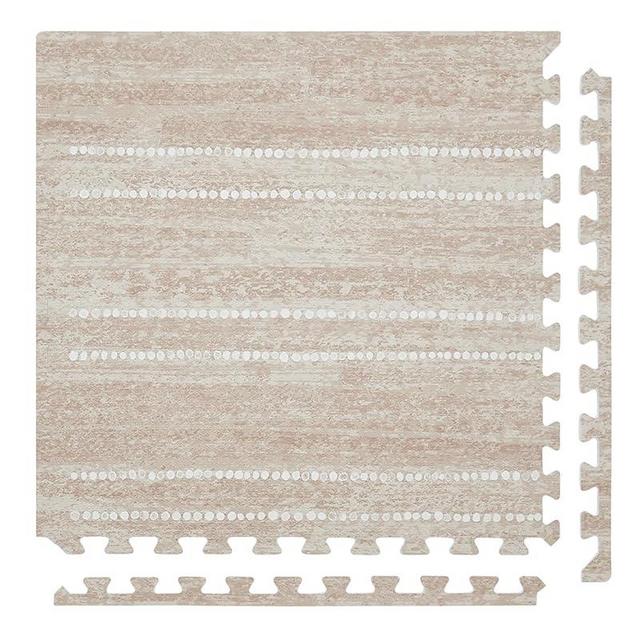 House of Noa Baby Play Mat – 4x8 Toast Aspen – Set of 8 Tiles – Cushioned EVA Foam Play Mat for Floor, Soft Interlocking Baby Crawling Mats for Hard Floors