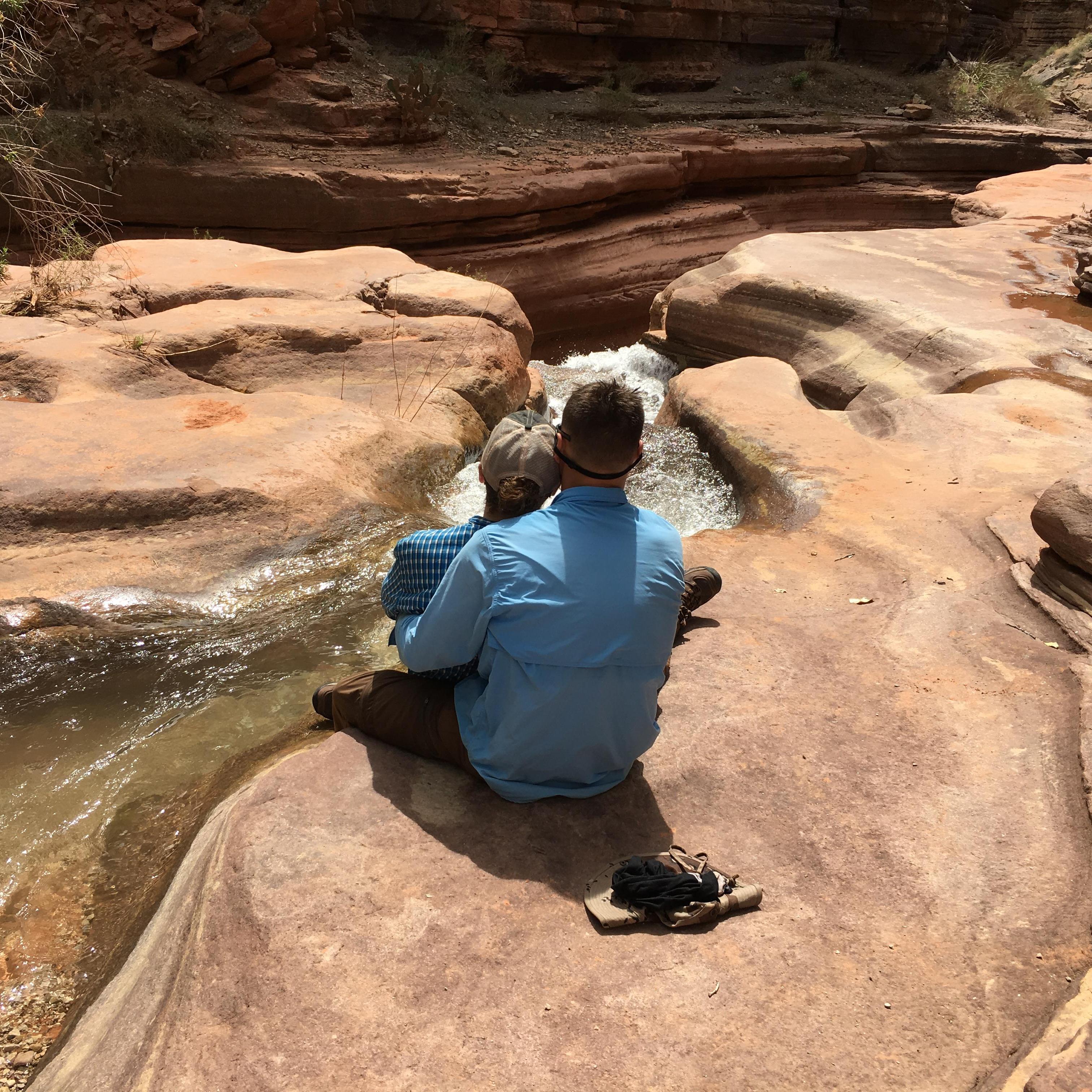 Deer Creek Falls - where Trent asked, "Stephanie Clarice Amodeo, will you marry me?"