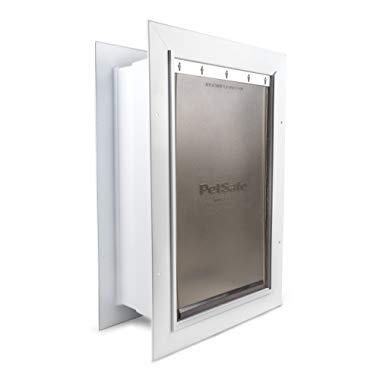 PetSafe Wall Entry Pet Door with Telescoping Tunnel, Pet Door for Dogs and Cats, Available in Small, Medium and Large