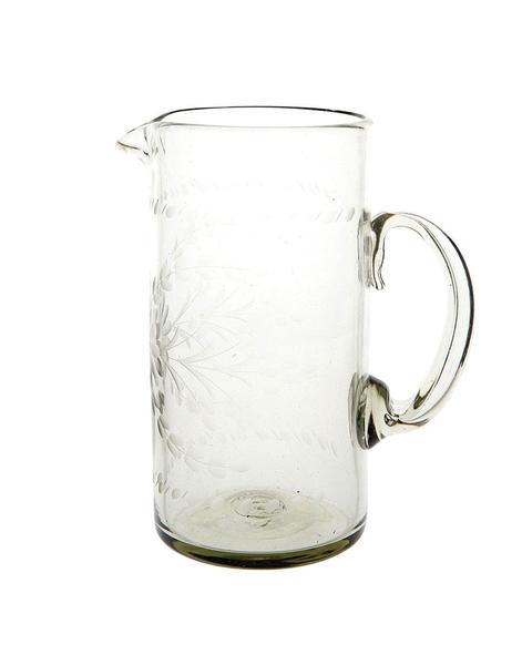 Clear Tall Glass Pitcher