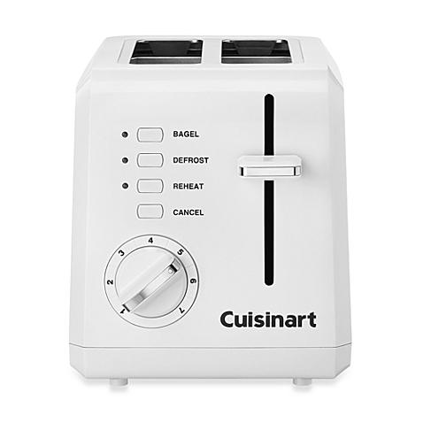 Cuisinart® White Compact Cool-Touch 2-Slice Toaster