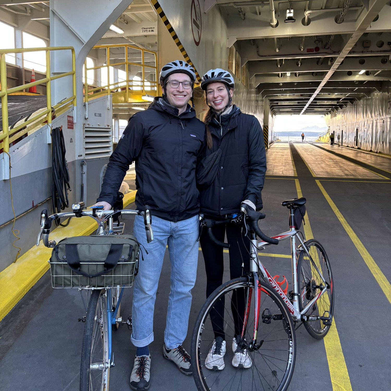 Ferry to ride our bikes around Vashon Island!