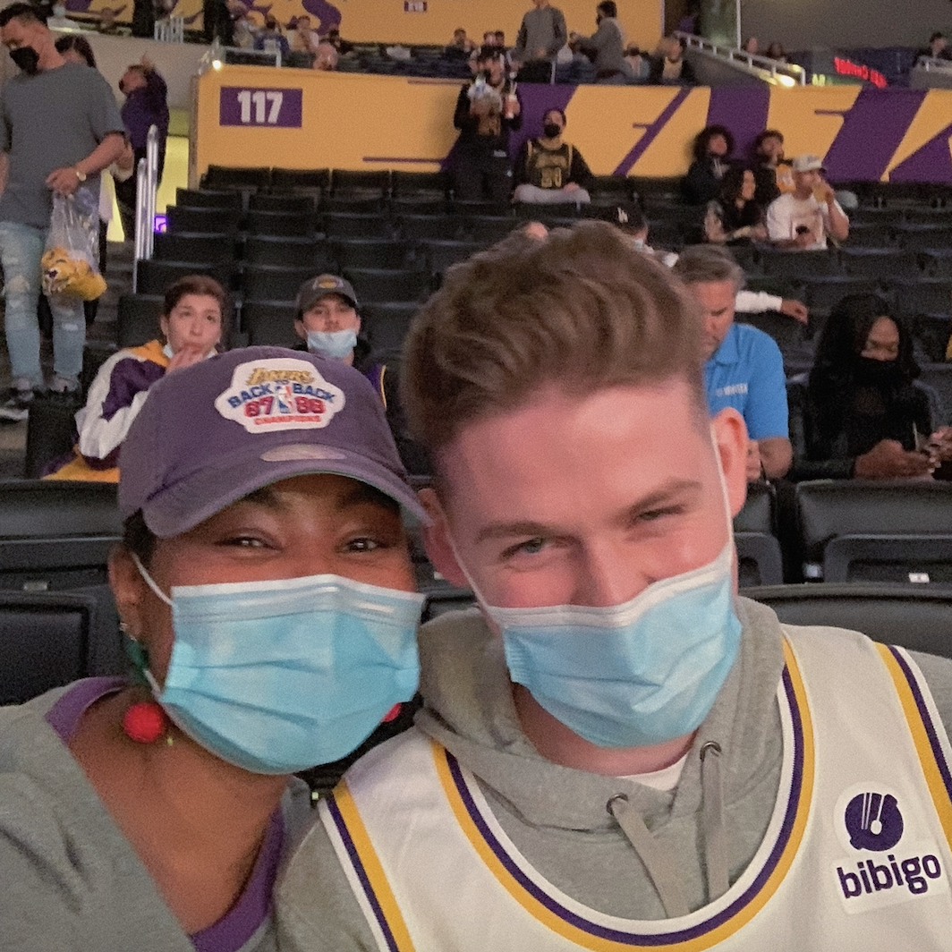 first lakers game!