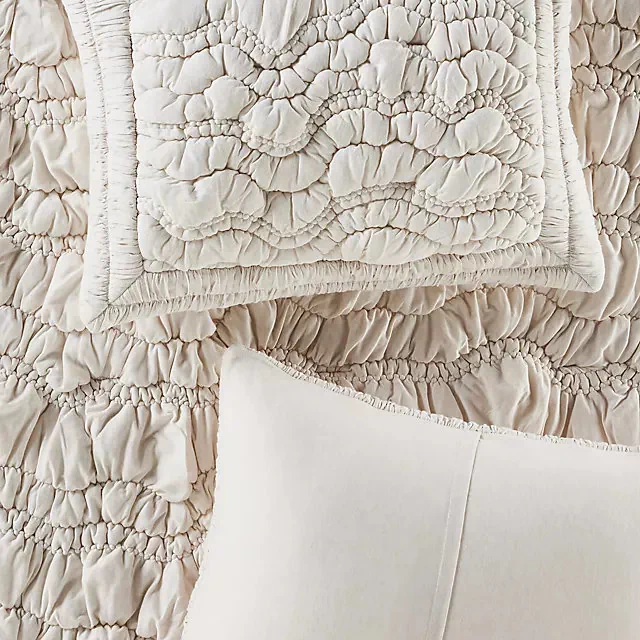 Brooke Heathered Jersey Cotton Shams, Set of 2