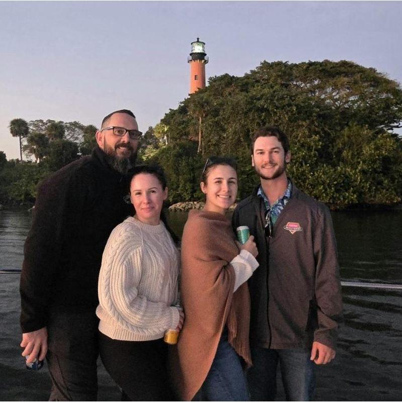 Michael, Jenna, Kaytie, and Sean - Jupiter Lighthouse, January 2025