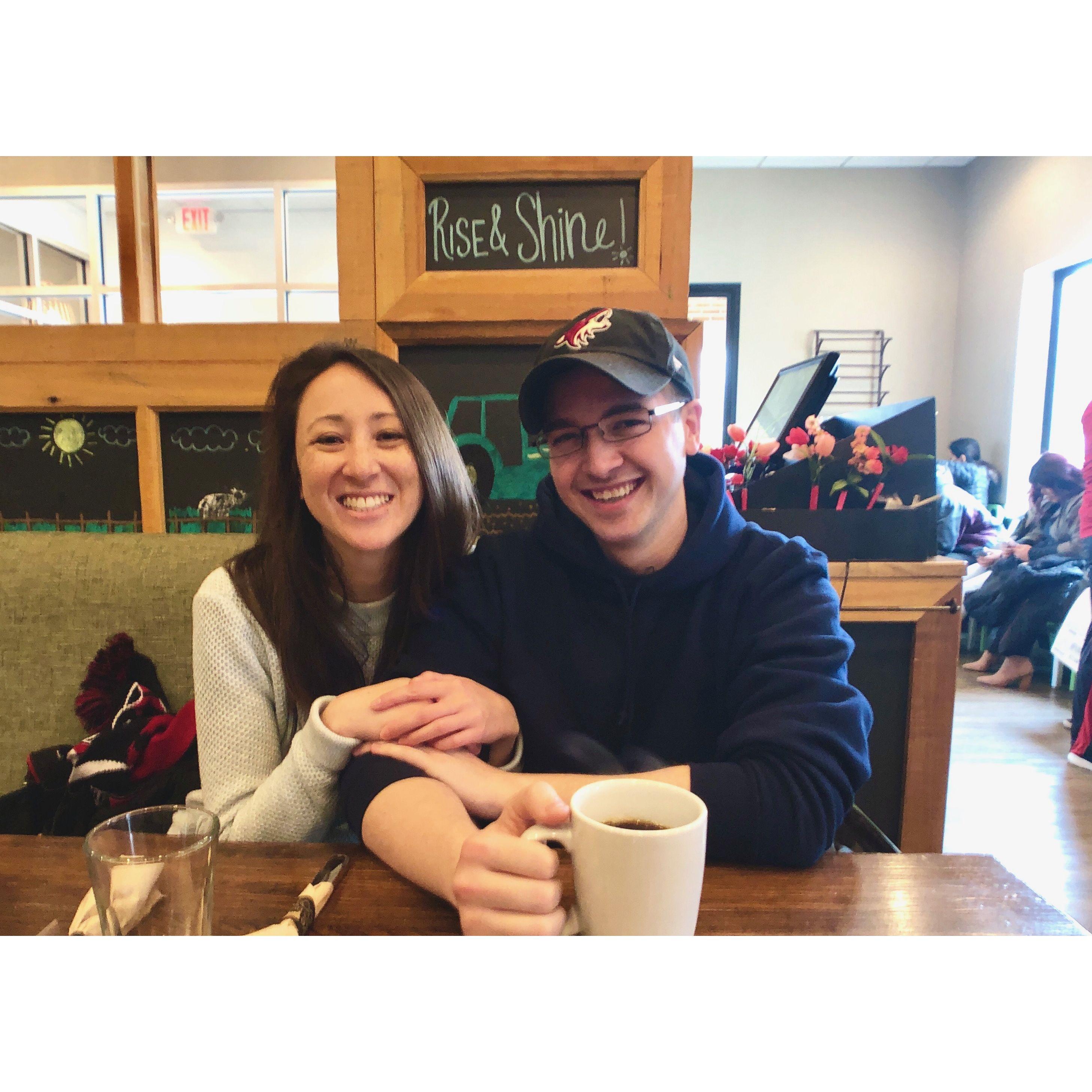 Breakfast before visiting Glenstone
