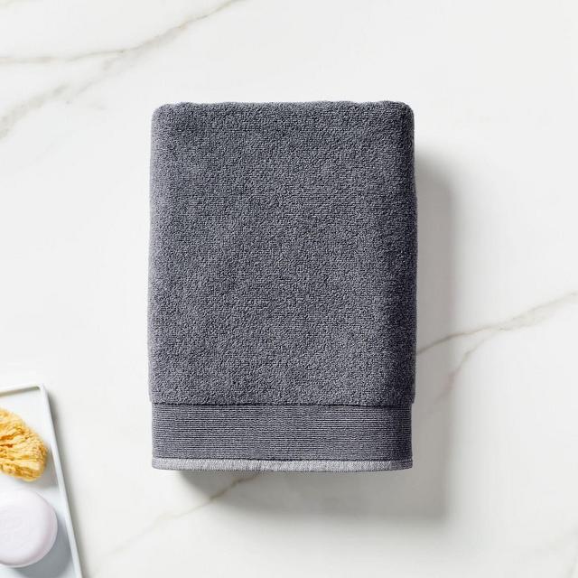 Organic Luxe Fibrosoft Towel, Bath Towel, Gray Dusk Melange