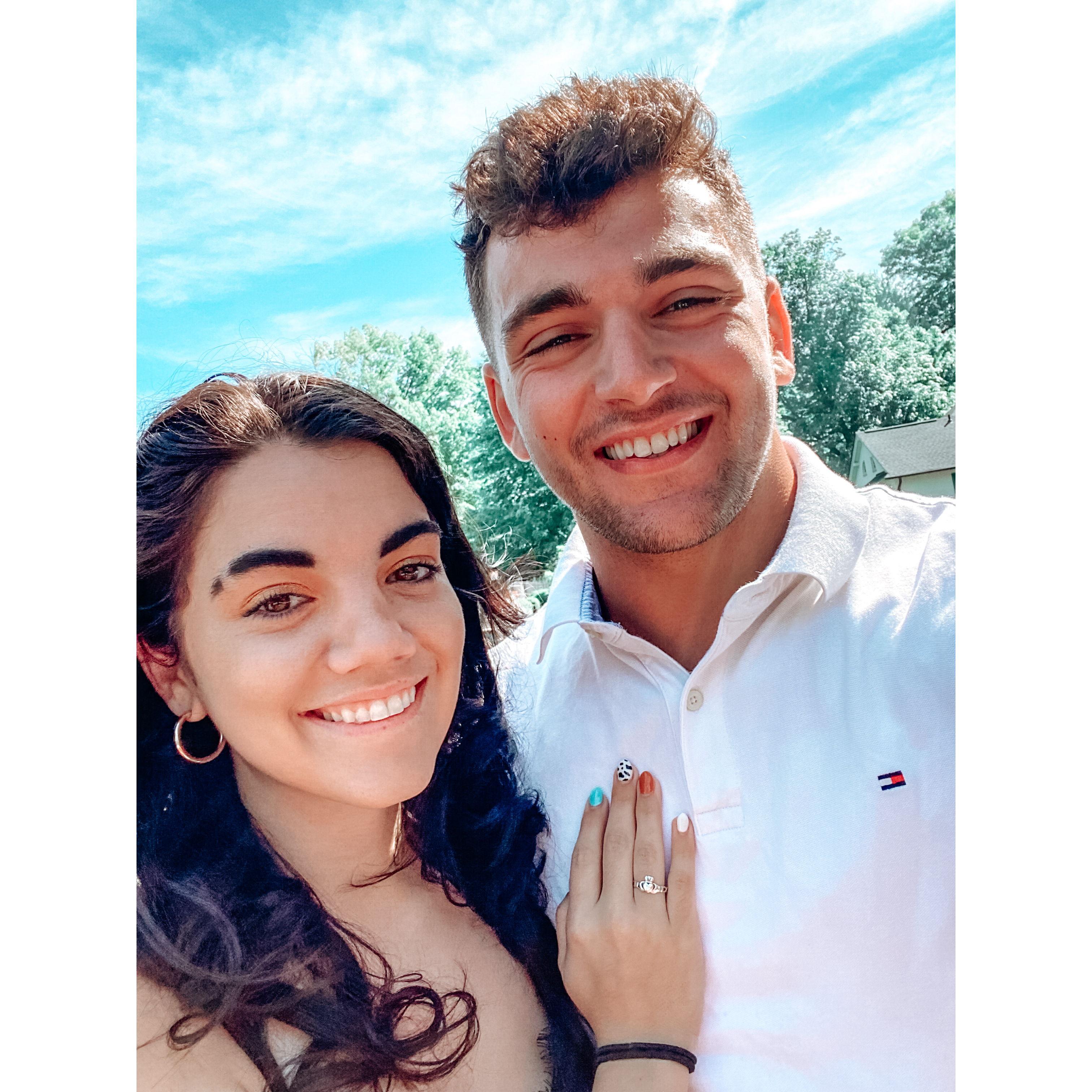 Our first official photo after crepes