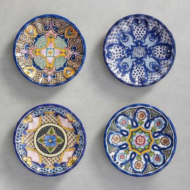 Del Sol Melamine Salad Plates - Set of 4