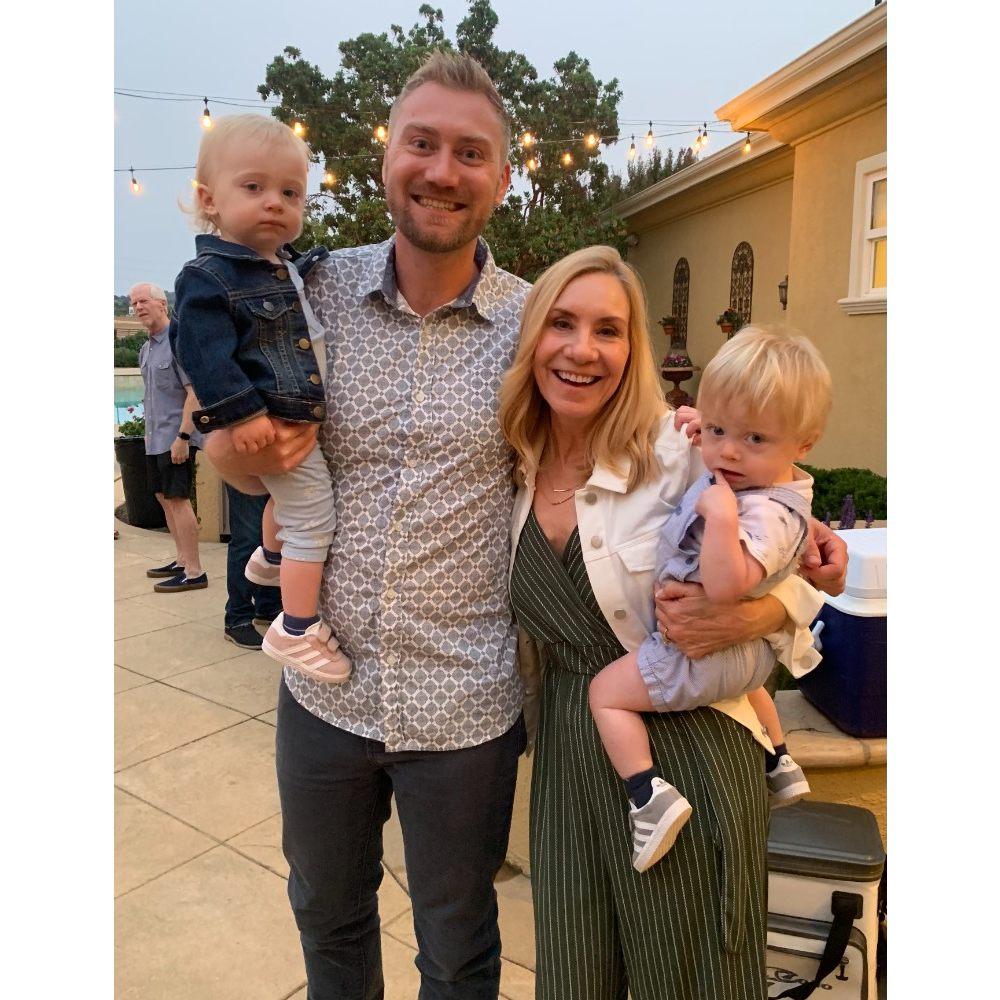 Scott, his mama, and the twins.