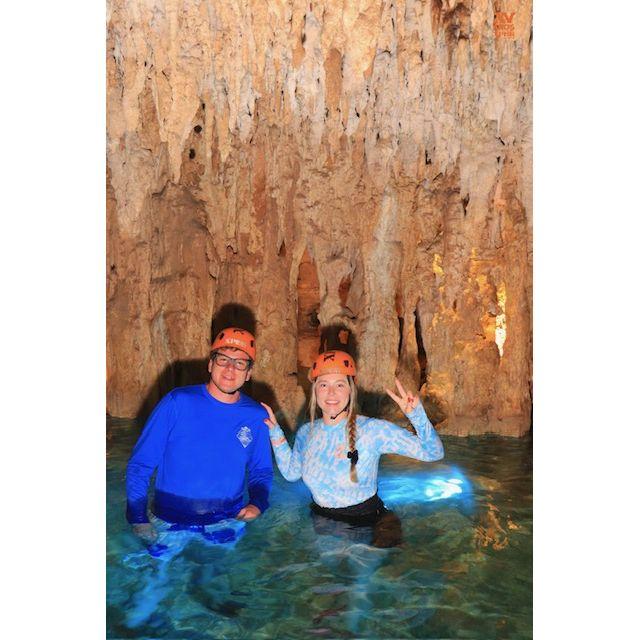 Underground cave full of stalactites!