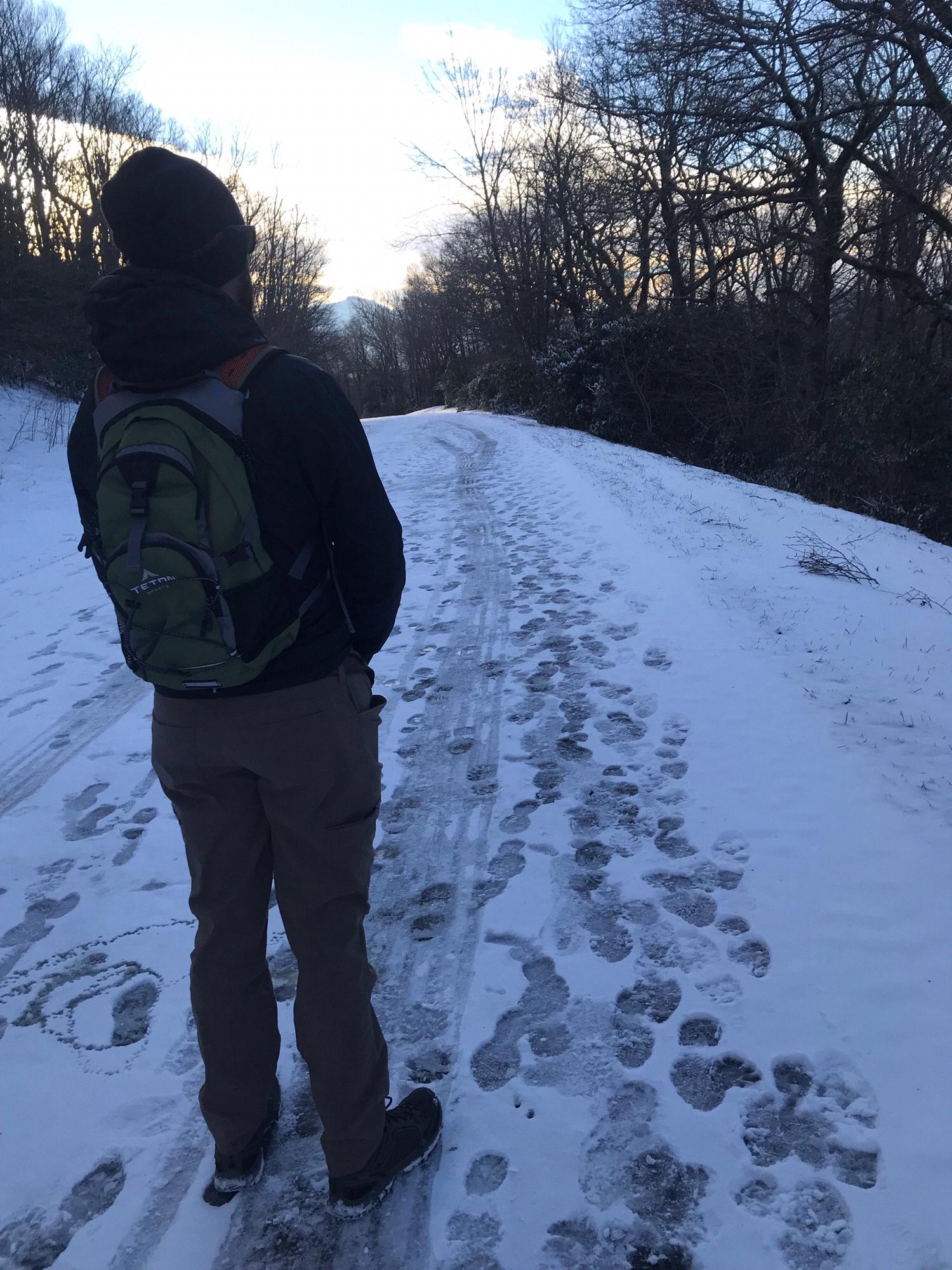 Frozen Blue Ridge Parkway