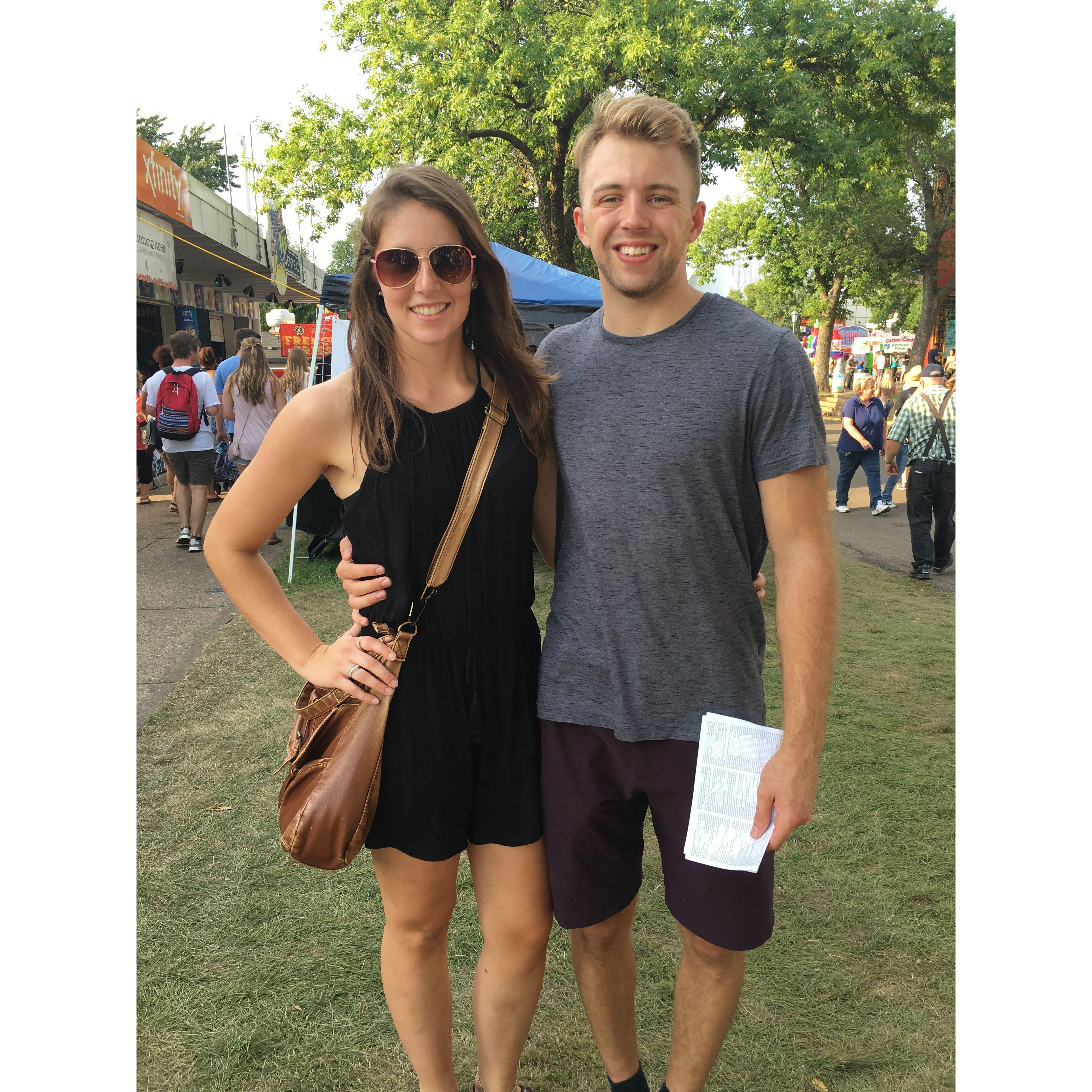 This was one of our first photos together, a date to the state fair the summer before junior year at Gustavus!