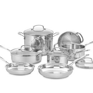 Chef's Classic Stainless Steel 11-Piece Cookware Set