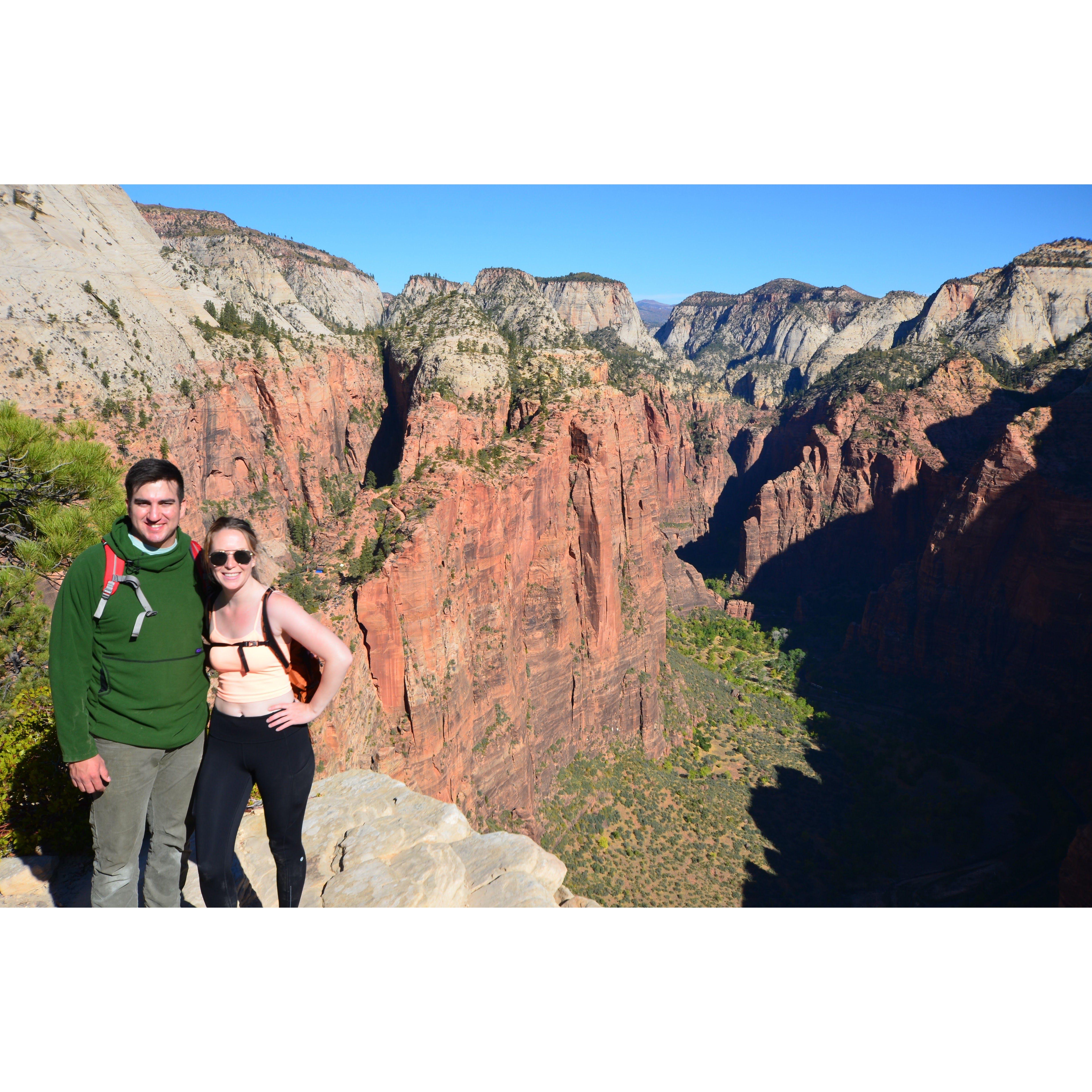 October 2020 - Top of Angel's Landing at Zion National Park!