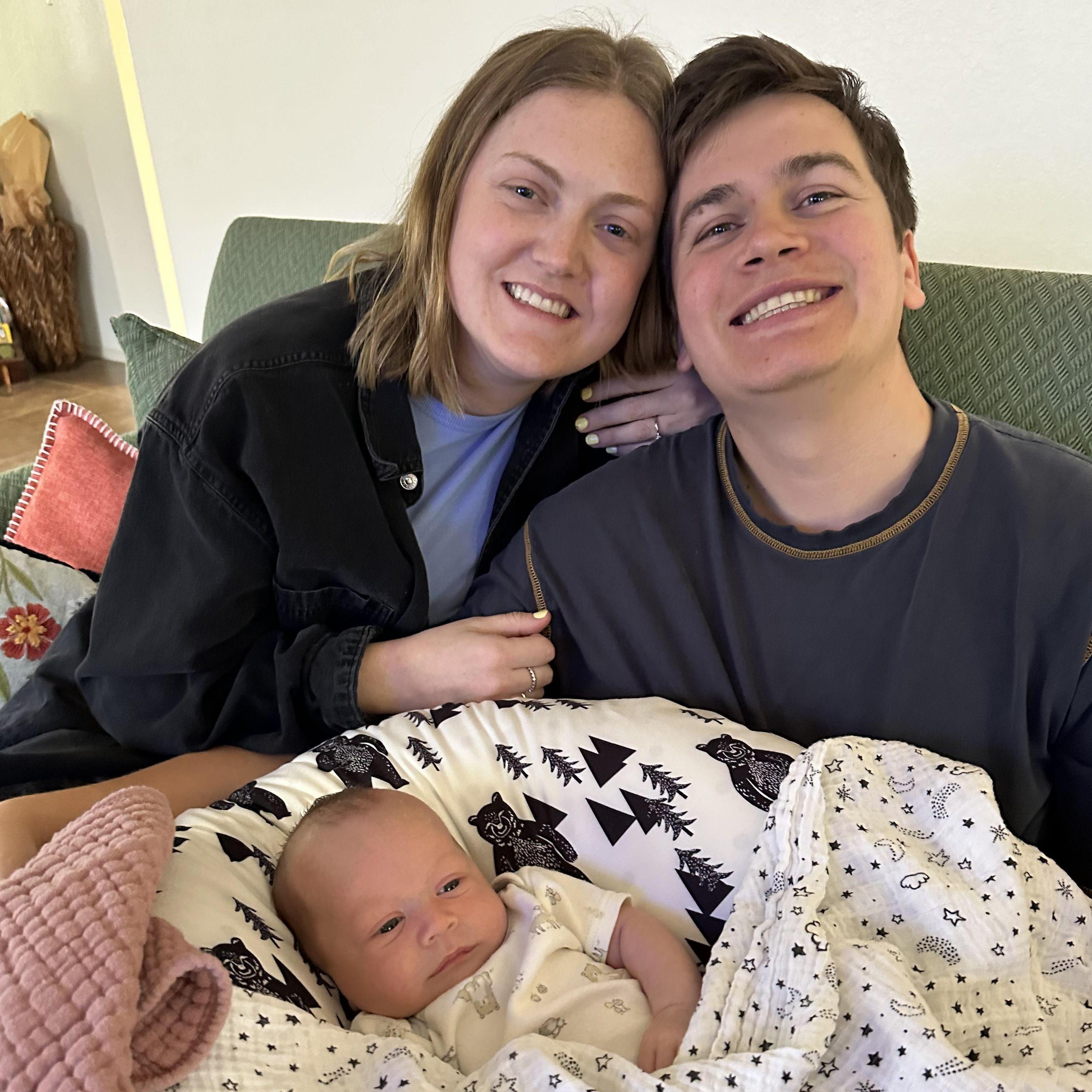 Meeting baby Charlie. April 2025.