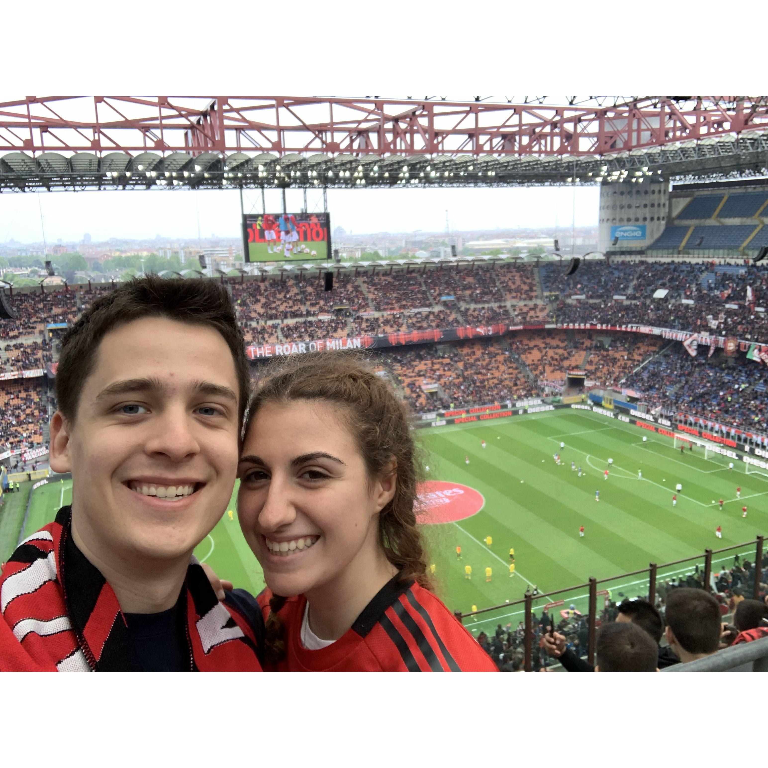 May 2019 - Watching a Milan game at San Siro!