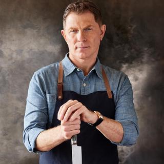 Bobby Flay Stainless Steel 2-Piece Santoku Knife Set with Sheath