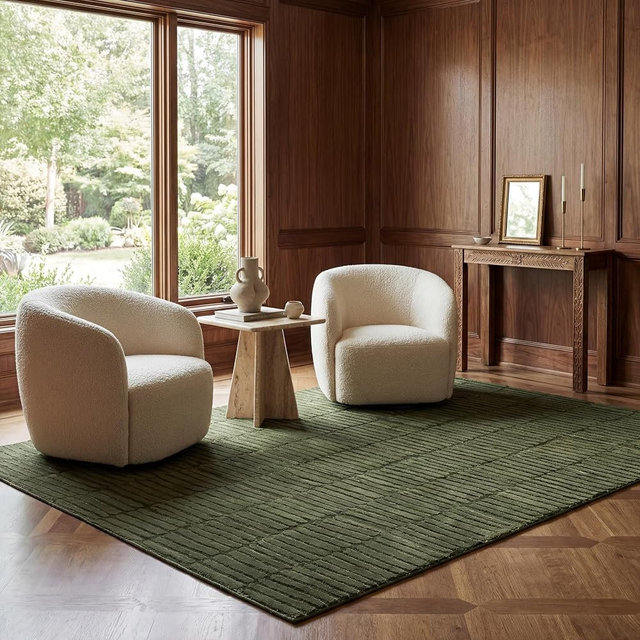 nuLOOM Kailani Green, 5' x 8', Geometric, Soft and Cozy, High Traffic, Stain Resistant, Easy Clean, Durable Washable Area Rug for Bedroom, Living Room, Dining Space, Den, Foyer, Entryway