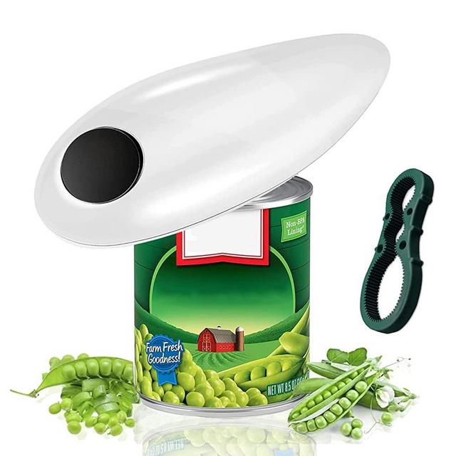 Electric Can Opener,Open Your Cans with A Simple Push of Button, Automatic Can Opener Smooth Edge,Can Opener Electric for Kitchen Arthritis and Seniors,Battery Operated Electric Can Opener for Kitchen