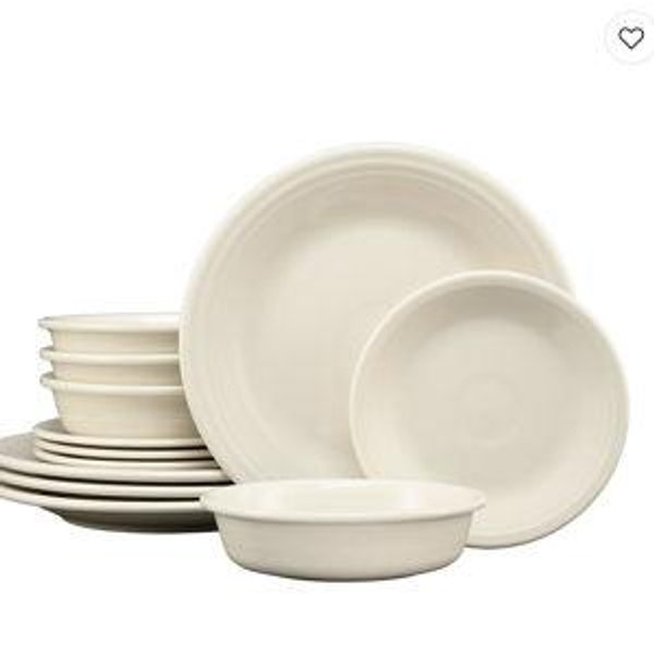 Fiesta Classic Rim 12-pc. Dinnerware Set, Service for 4