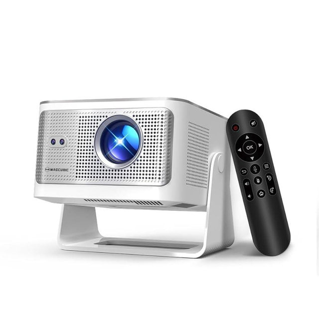 Smart Projector with 4K 8K Support, Mini Projector with Wifi6 and Bluetooth5.4, 600 ANSI, Auto Focus & Obstacle Avoidance 1080P Portable Movie Proyector for Home Outdoor, Magcubic HY350Max