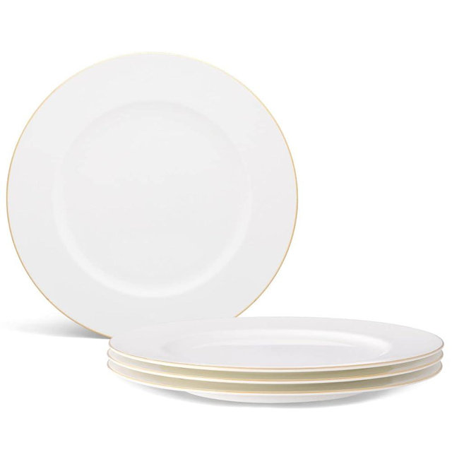 Noritake Accompanist Set of 4 Dinner Plates, 11"