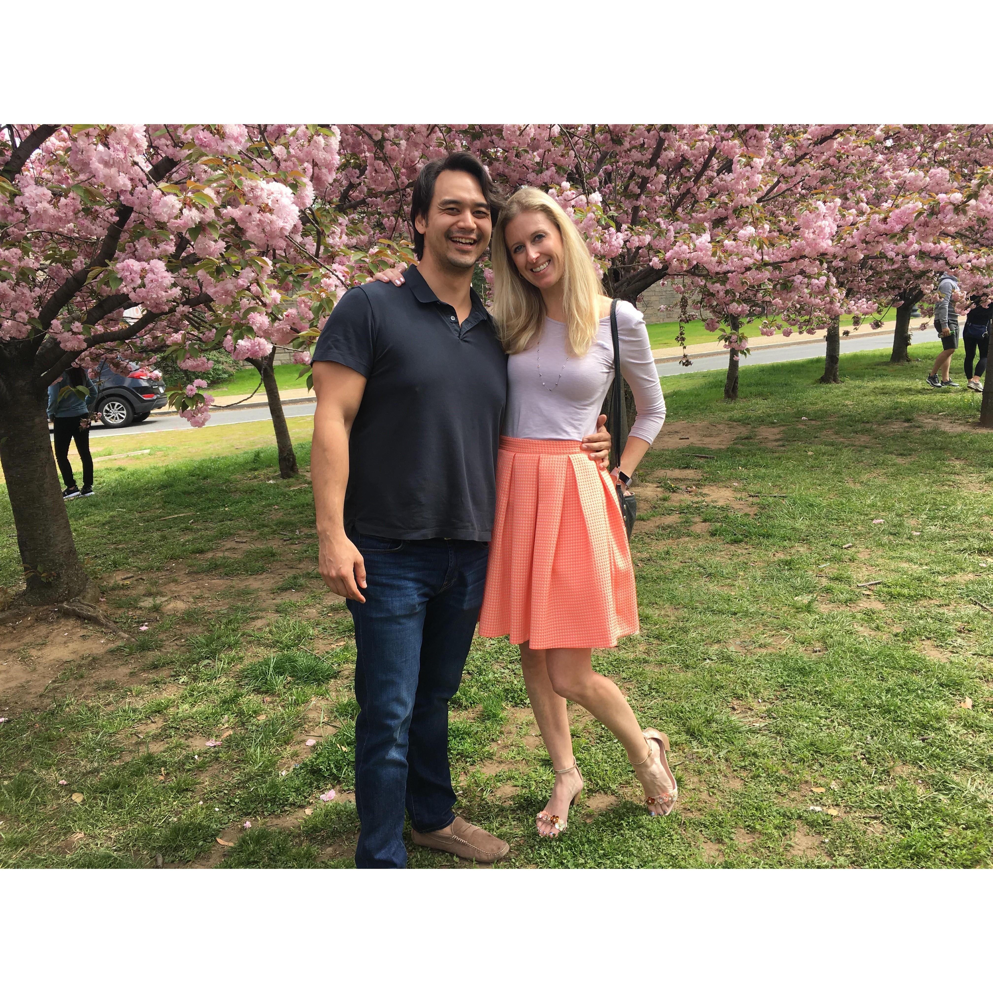 He doesn't think she's funny at all. Cherry Blossoms April 2018