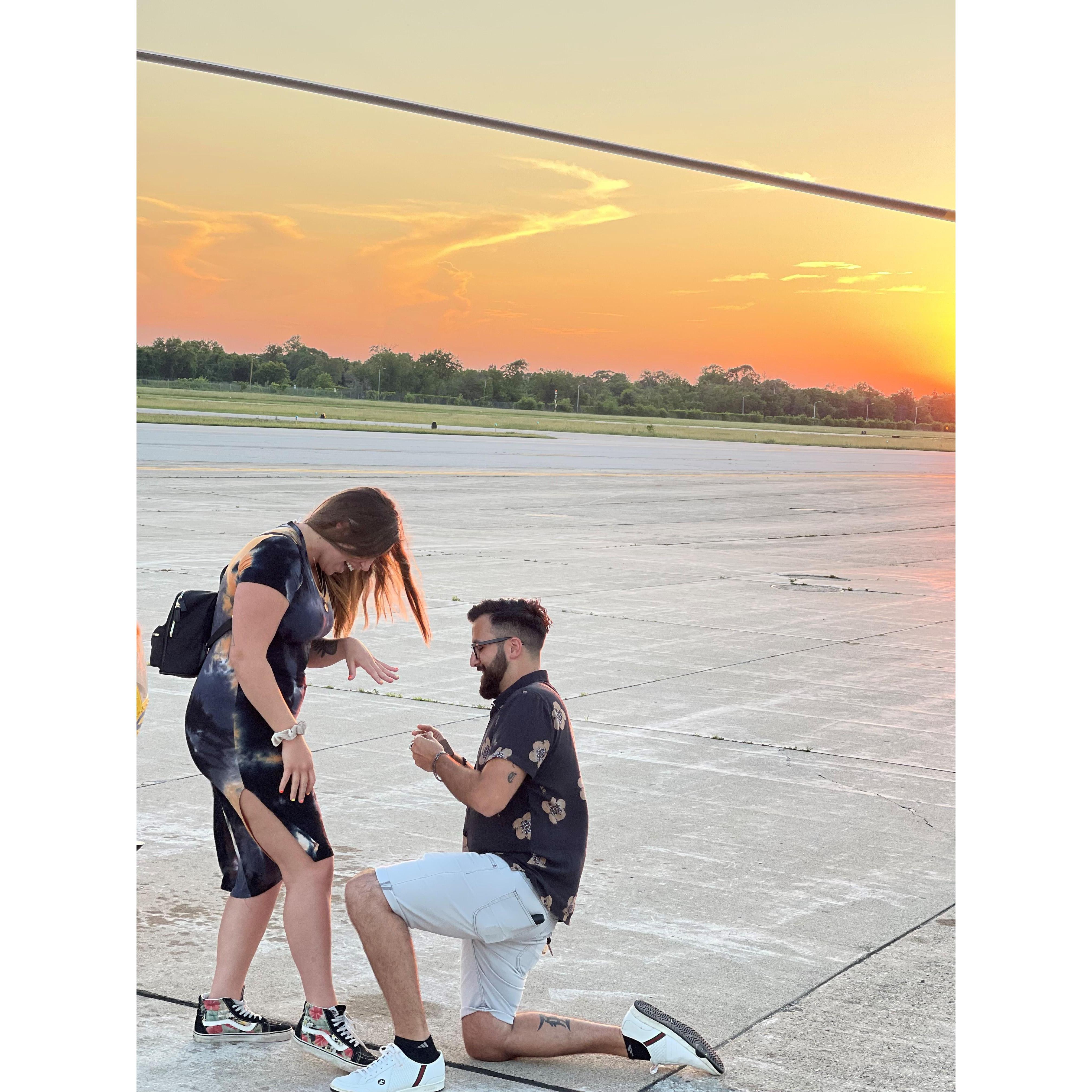 She said YES!