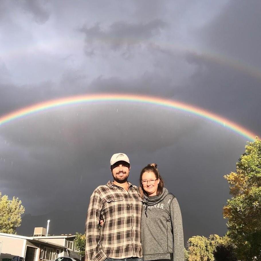 double rainbow at our house!