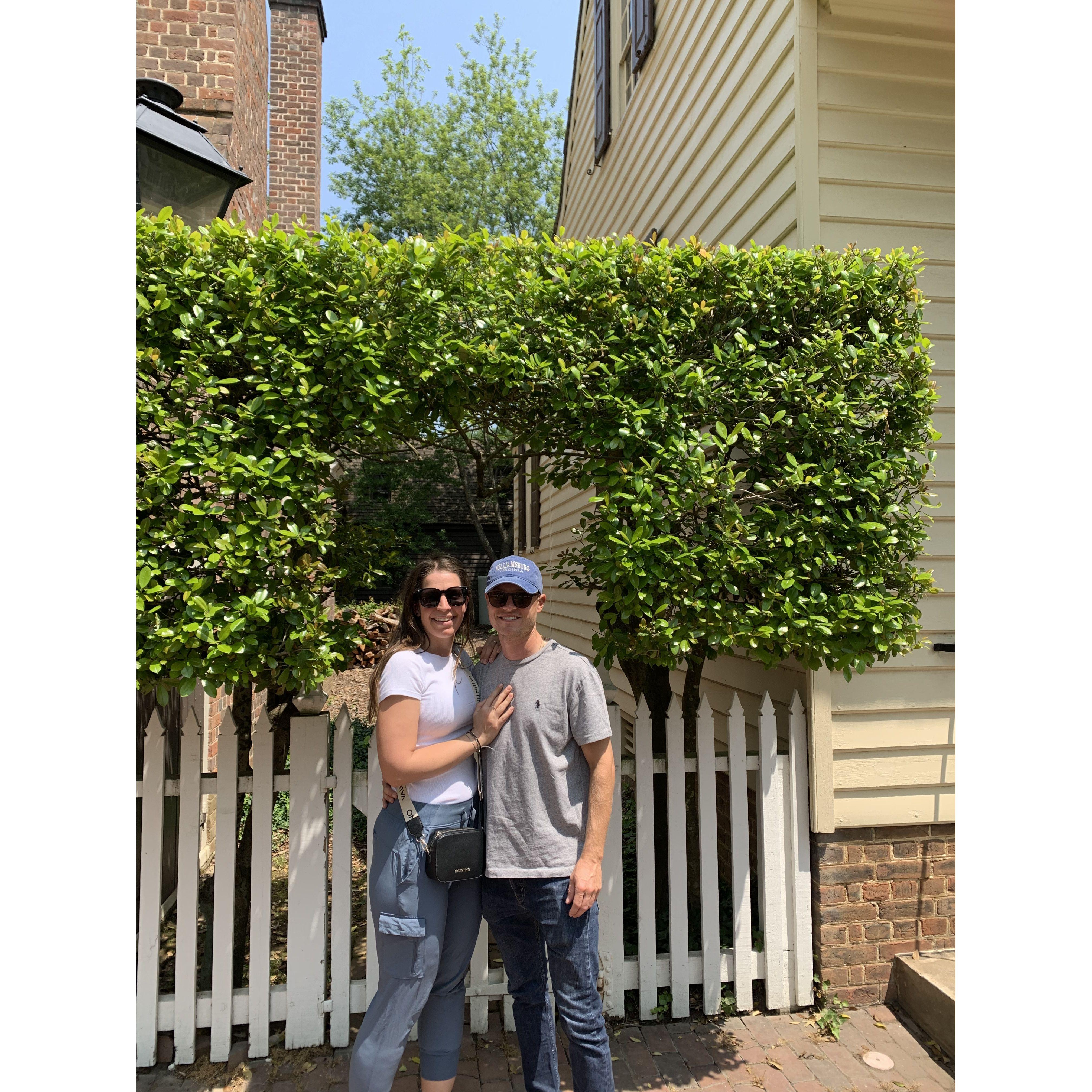 We love Williamsburg, Virgina and spending time with the Cruz-Family.